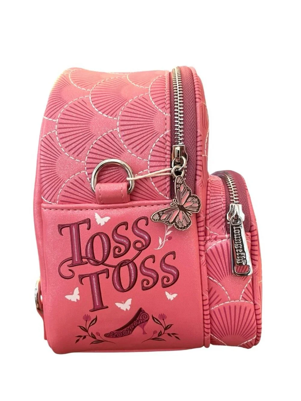 Loungefly Wicked Glinda Convertible Exclusive Pink Mini Backpack Coin Purse NWT
